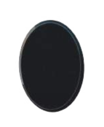 Плитка портретная овальная черная